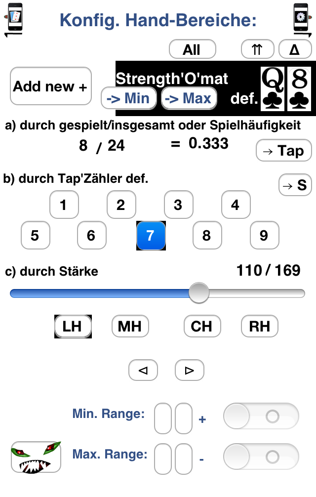 Bereich Konfig. Q8s+