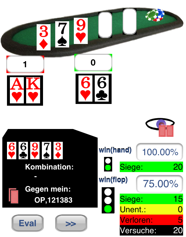 Visualisation 20ter Flop: 3d, 7s, 9h