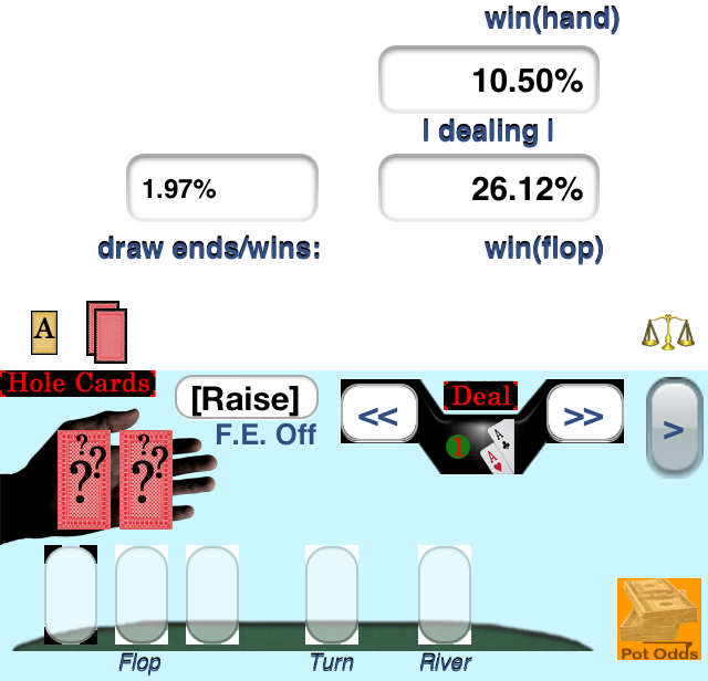 XX vs. [1/9] Simulation with win(flop) = 26.12%